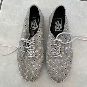 vans floral low top shoes